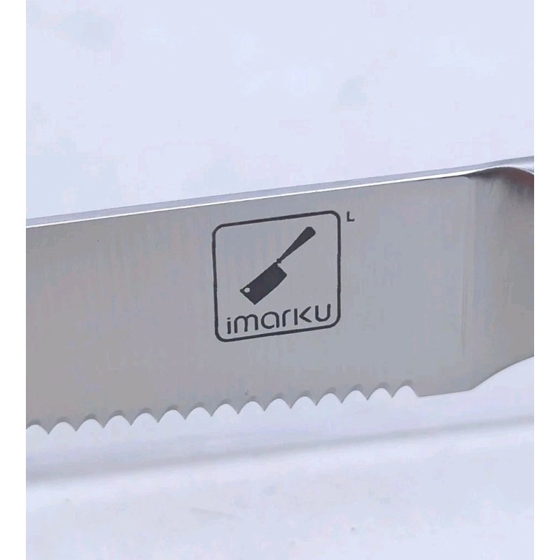 Imarku 2pc imarku 4.5" Serrated STEAK Knives, High-Carbon Stainless Blade,