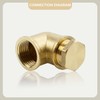 Bwintech 2 Pcs 1/8" Male BSP Thread Brass Male Cap