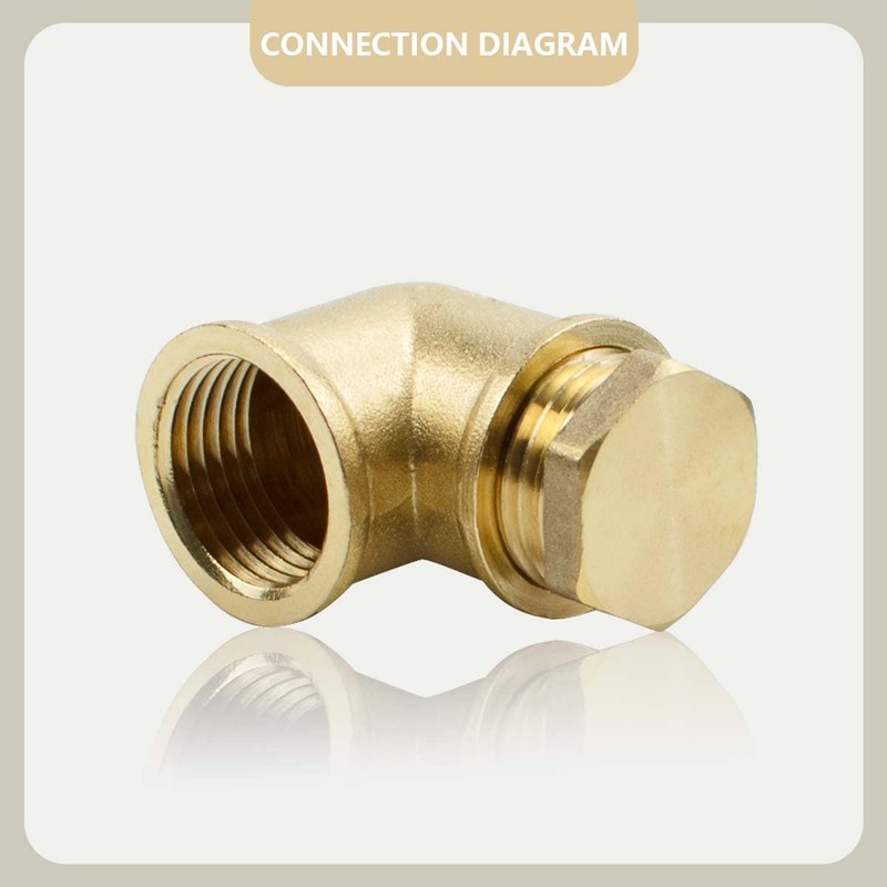Bwintech 2 Pcs 1/8" Male BSP Thread Brass Male Cap