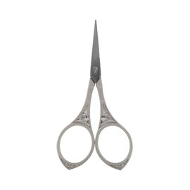 Akozon Mini Vintage Antique Stainless Steel Sewing Scissors Classical Cutting Embroidery Crafts Tool DIY(Sunflower scissors silver silver flower)