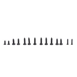 1000pcs Small Screws,M1 M1.2 M1.4 M1.7 Stainless Steel Screws Cross Drive Pan Head Self-Tapping Screws Kits with Box for Machine Woodworking Fastener
