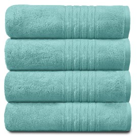 GC GAVENO CAVAILIA Bathroom Towels 450gsm Bath Towel and 100% Egyptian Cotton Gym Towels Aqua 50x80cm