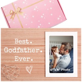 Godfather Photo Frame Keepsake - Baptism Gift for Godfather - Father's Day & Birthday Gift - Christmas Keepsake