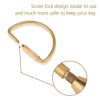 Keychain Hook Clip, Brass Screw Lock Carabiner Clip Hook Keychain