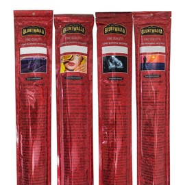 Bluntwalla 19" Jumbo Fine Quality Long Burning Incense 30 Stick Packs - 4 Assorted Scents