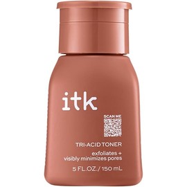 ITK Tri-Acid Toner Face Exfoliator + Dark Spot Corrector with Salicylic Acid + Niacinamide, 5 oz