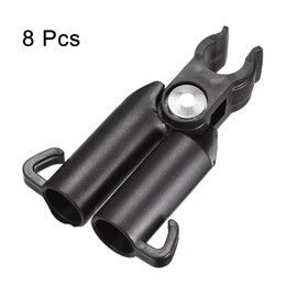 uxcell Adjustable Plant Plastic Connector, 0-70 Degree Connecting Tubes Supports for 11mm Dia Plant Stakes 8pcs