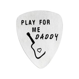 BESPMOSP Daddy Guitar Pick Gifts for Dad Birthday Gifts Christmas Jewelry For Father Dad Picks