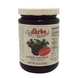 d'arbo All Natural Seedless Blackberry & Blackcurrant Fruit Spread, 16 Ounce