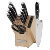 Sabatier Forged Triple Rivet Knife Block Set, 16-Piece, Black