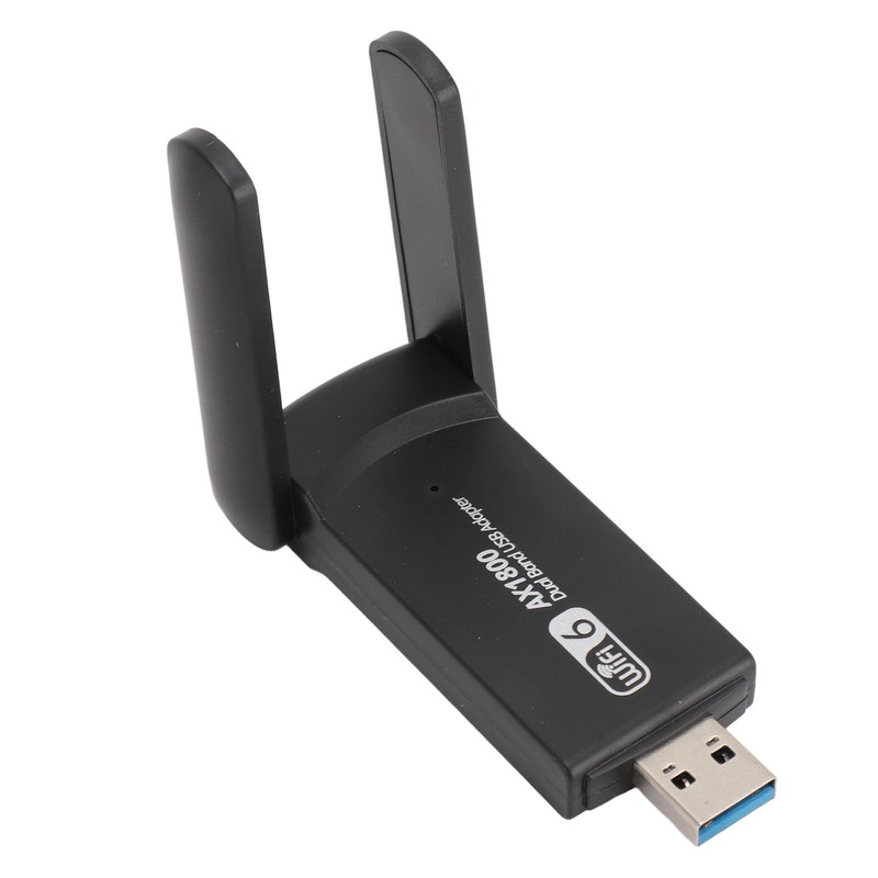 USB WiFi 6 Adapter 1800Mbps 2.4G 5G Dual Band Wireless