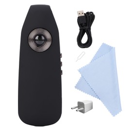 1080P HD Mini Wearable Camera 2MP Motion Detection 560mAh Battery Body Worn Video Recording Camera for Law Enforcement Interviews Outdoor EU Plug 100‑240v