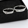 2 Couple Wedding Engagement Rings with Cubic Zirconia Stones for