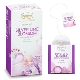 Ronnefeldt Teavelope Silver Lime Blossom – Caffeine-Free Linden Flower Herbal Tea with Silver Linden Blossoms (Tilia) – 25 Individually Wrapped Tea Bags