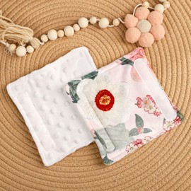 TANOFAR Baby Car Seat Strap Pads, Soft Carseat Straps Covers, Car Seat Straps Shoulder Pads for Girls, Seat Belt Cover Pad for Kids, Suitable for Baby Car Seat, Pushchair, Stroller, Hibiscus Flower