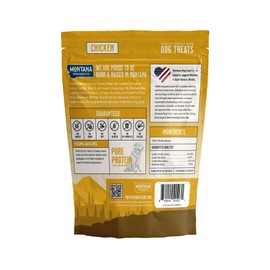 MONTANA DOG FOOD CO. Freeze-Dried Chicken Dog Treats (Trail Snacks) – 100% Natural, Single Ingredient, High Protein, Grain-Free, Made in USA – 3 oz Bag