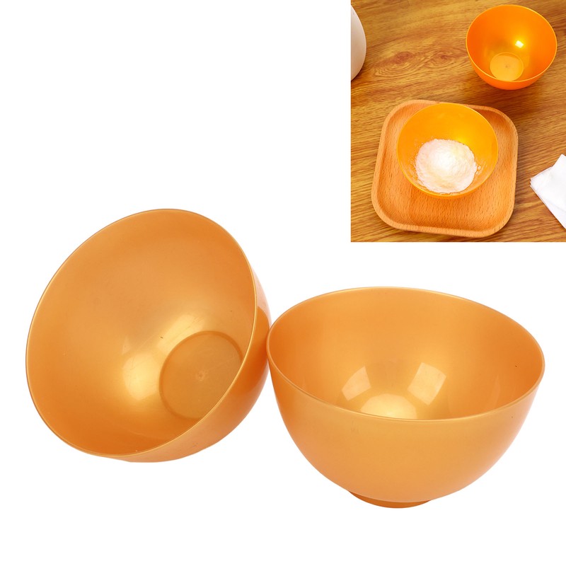 10pcs Mask Bowl Golden Plastic Reusable Lightweight Facial Mask Mixing