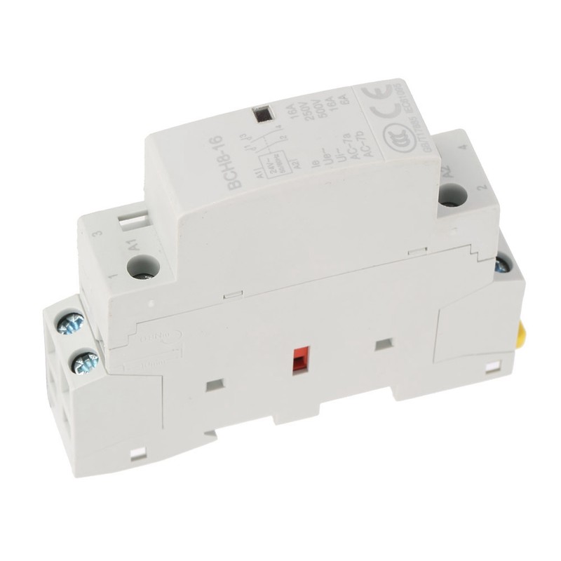 2P 16A 24V 1NO 1NC 50/60HZ Din Rail Household AC Contactor