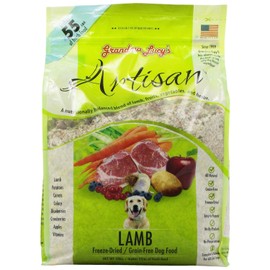 Grandma Lucy's Artisan Dog Food, Grain Free and Freeze-Dried - Artisan Lamb, 3Lb Bag