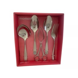 Gourmet Settings Moments 5Pc 18/10 Stainless Steel Serving Set Dishwasher Safe