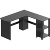 SHW 51 x 51 Inches L-Shaped Home Office Wood Corner