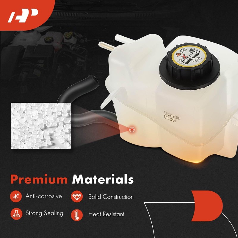 A-Premium Front Side Engine Coolant Overflow Recovery Reservoir Tank [with