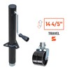 Side-Wind A-Frame Trailer Jack with a Double Caster Wheel |