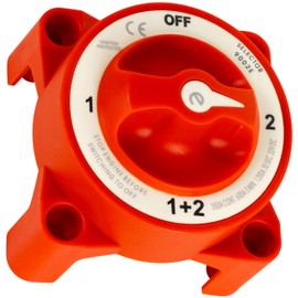 BlueStars 350A 9002E e-Series Battery Switch 350A Continuous 12V to 32V Battery Combiner and Selector Switch 4 Position Used for Boat, Ship, Yacht Battery and Others