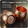 COPPER-BAR Moscow Mule Copper Mugs - Unique HANDCRAFTED Gift Set