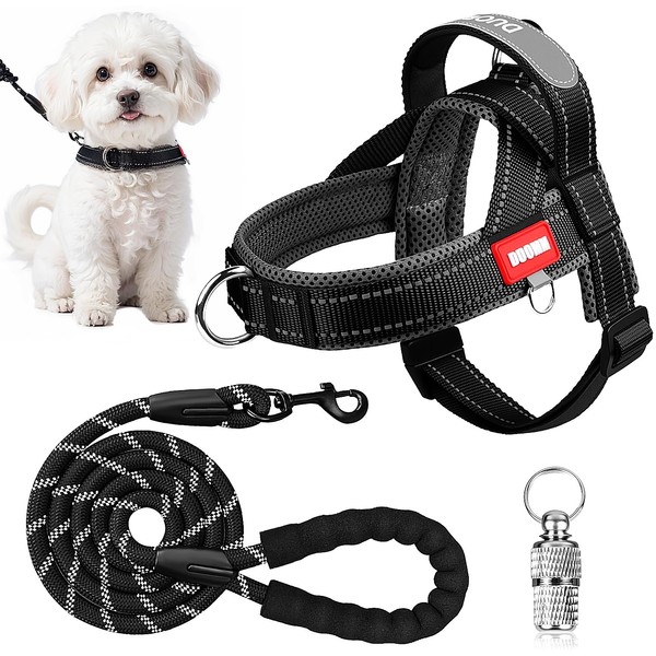 No Pull Dog Harness and Lead Set, Adjustable Reflective Pet