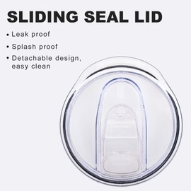 koodee Coffee Tumbler-12 oz Tumbler with Lid and Straw-Stainless Steel Double Wall Vacuum Insulated Tumbler Cup for Women (Black-White)