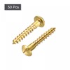 sourcing map Wood Screws M5 x 30mm Slotted Round Head