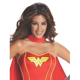 Rubie's 3880560 - Wonder Woman Corset Dress Adult, L, rot