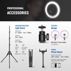 NEEWER Professional Ring Light with Stand and Phone Holder, 18