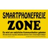 CORVUS 600152 Sign Smarthone Free Zone, Yellow