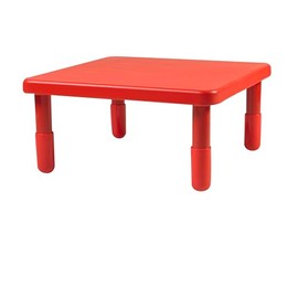 Children’s Factory, AB700PR14, 14”H Square Value Table, Red, Kindergarten Learning Activity & Play Table, Toddler Classroom or Preschool Must Have Furniture
