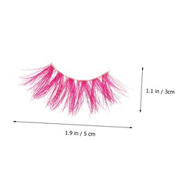 IWOWHERO 2 Pairs Faux Eyelashes Thick Reusable Dramatic Look for Costumes