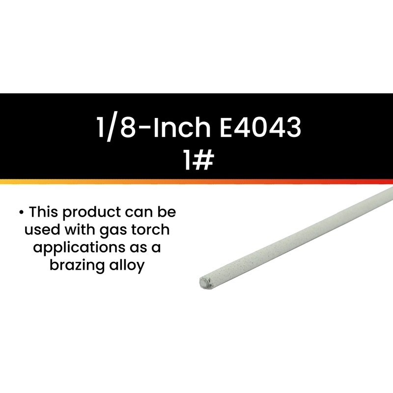 Hot Max 23076 1/8-Inch E4043 Aluminum Arc Welding Electrodes, 1#