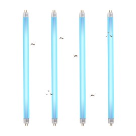 uvcoolplunge 4 Pcs 8W 12 Inch T5 Replacement UV Bulb F8T5/BL UVA 365nm Fluorescent Light Bulbs Compatible with Bell and Howell Monster Bug Zapper and Faicuk WS108 Mosquito Fly Light Trap (8W BZL-4P)