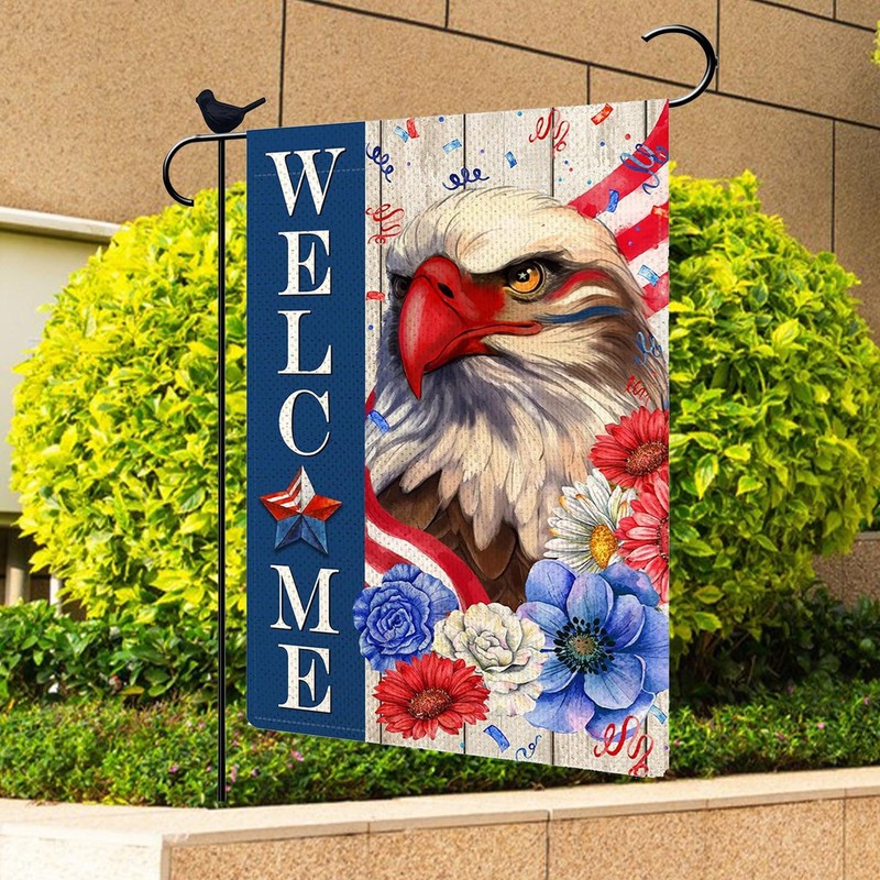 4th Of July Garden Flag - Flags for Outside Welcome,12x18
