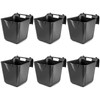 MIYABALA Horse Feed Bucket,15 Quart Plastic Hook Over Horse Feeder