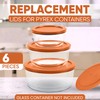 Replacement Lids for Pyrex Containers Round Glass Food Plastic (2)