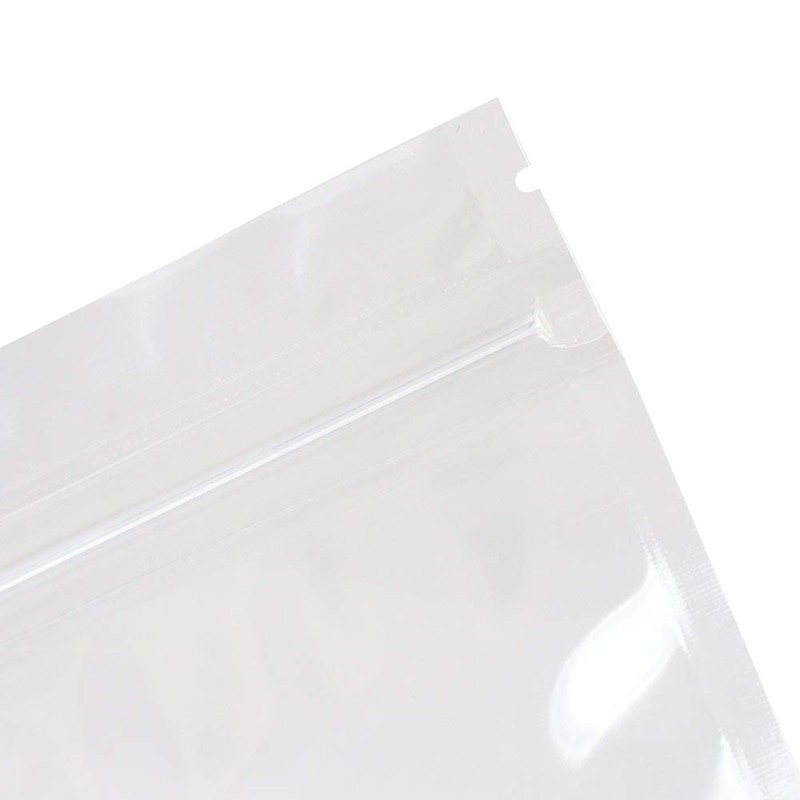 100 x Both Side Clear Grip Seal Bags Flat Pouch