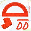EBOOT Plastic Protractor Math Protractors 180 Degrees, 6 Inch, Pack