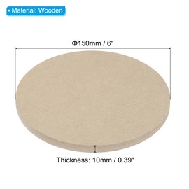 PATIKIL 6" Round Pottery Wheel Bat 6 Pack 0.4" Thickness for Pottery Wheel Clay Throwing and Ceramics