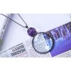 Magnifying Glass Necklace,XILAZAB 10x Monocle Glasses Loupe Magnifier Necklace with