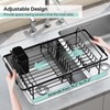Urackify Dish Drying Rack in Sink - Expandable (14.5''-18''L) Over
