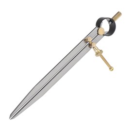 Kozelo Spring Joint Caliper - [8 Inch] Carbon Steel Spring Divider Caliper with Brass Fulcrum for Metalworking Drawing Use, Flat Leg