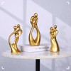 orenm Abstract Couple Statue Gold Home Decor Collectible Figurines Home