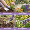 Tazoueoo 10-Piece Garden Tool Set with Sturdy Carrying Case –